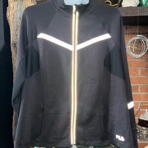 Fila Black and White Athletic Jacket